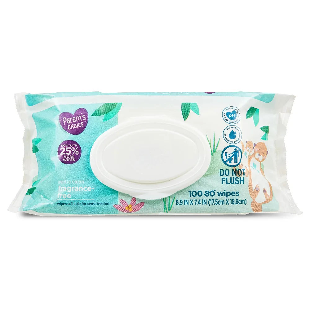 Parent's Choice Fragrance Free Baby Wipes, 900 Count (Select for More Options)