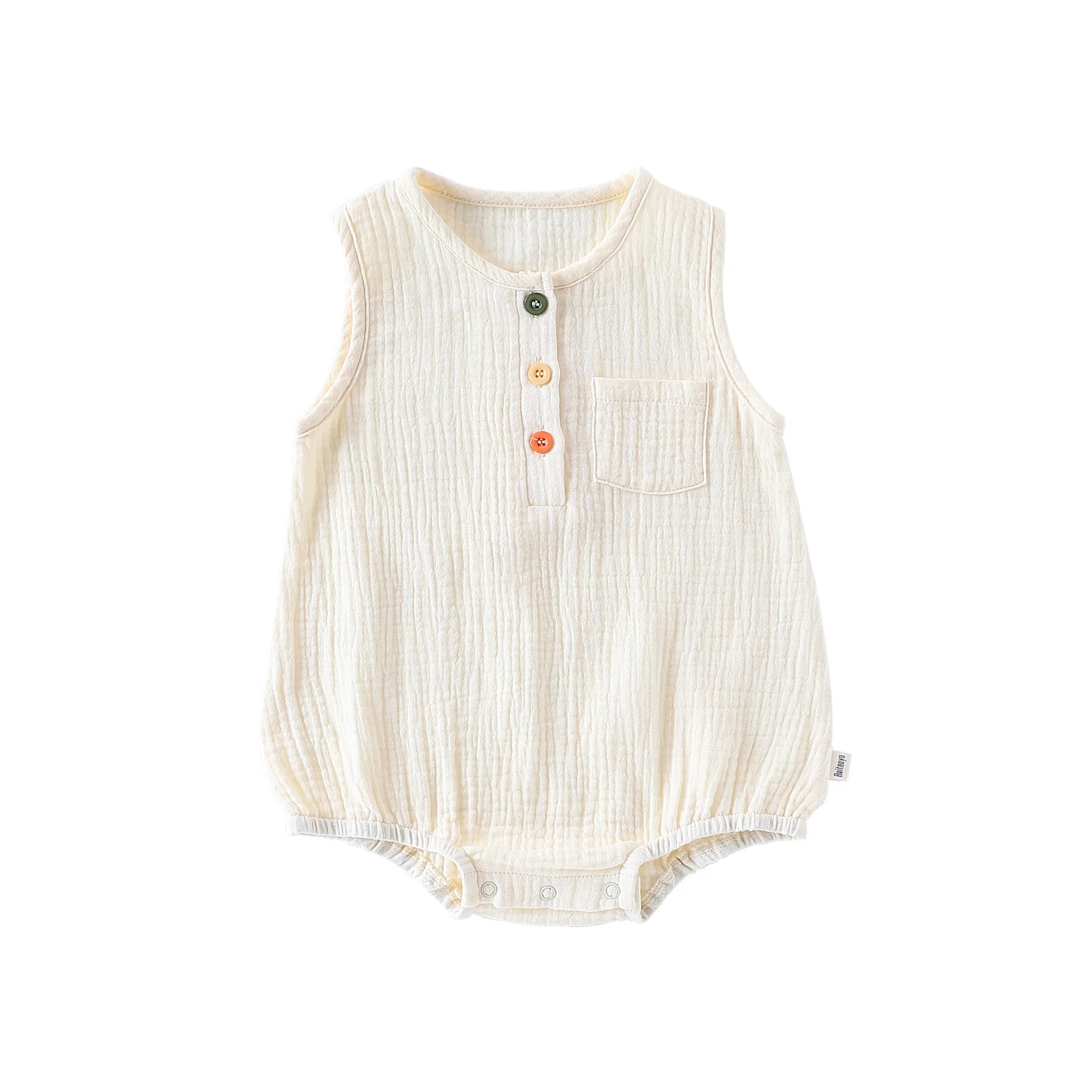 Baby Boy Girl Bodysuit Sleeveless Cotton Linen Romper Newborn Jumpsuit One Piece Baby Clothes/Outfits 0-24 Months
