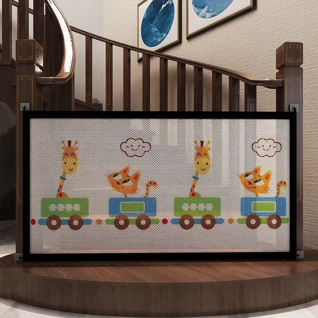 Pet Isolated Network Pet Dog Barrier Fences Stairs Gate New Folding Breathable Mesh Playpen For Dog Safety Fence Baby Gate Fence