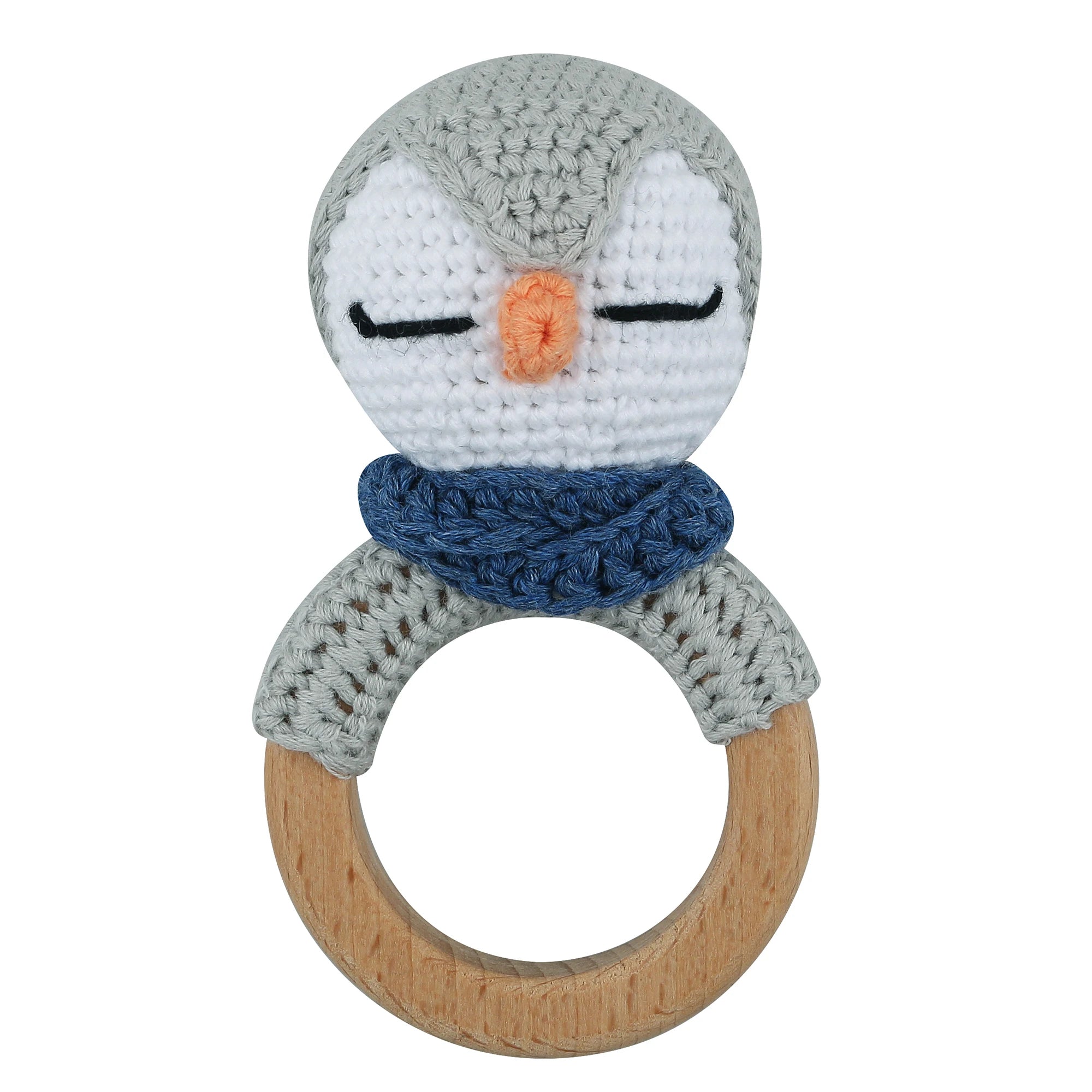 1Pc Wooden Crochet Bunny Rattle Toy Wood Ring Baby Teether Rodent Baby Gym Mobile Rattles Custom Name Educational Toys