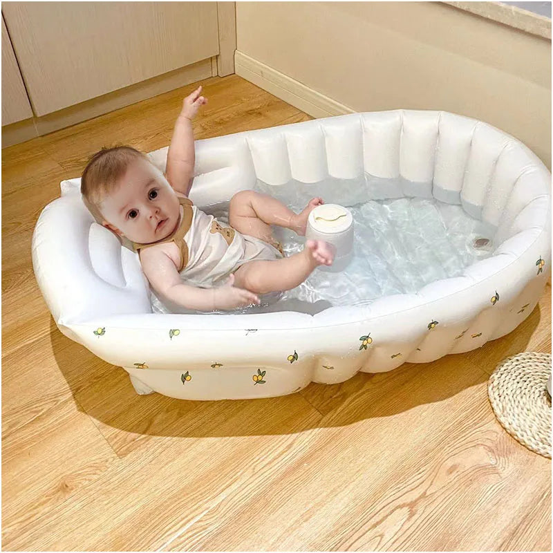 2025Original New Product: Daisy Bathtub, Children's Comes with Inflatable Bathtub, Newborn Bear Bathtub, Travel specific Bathtub