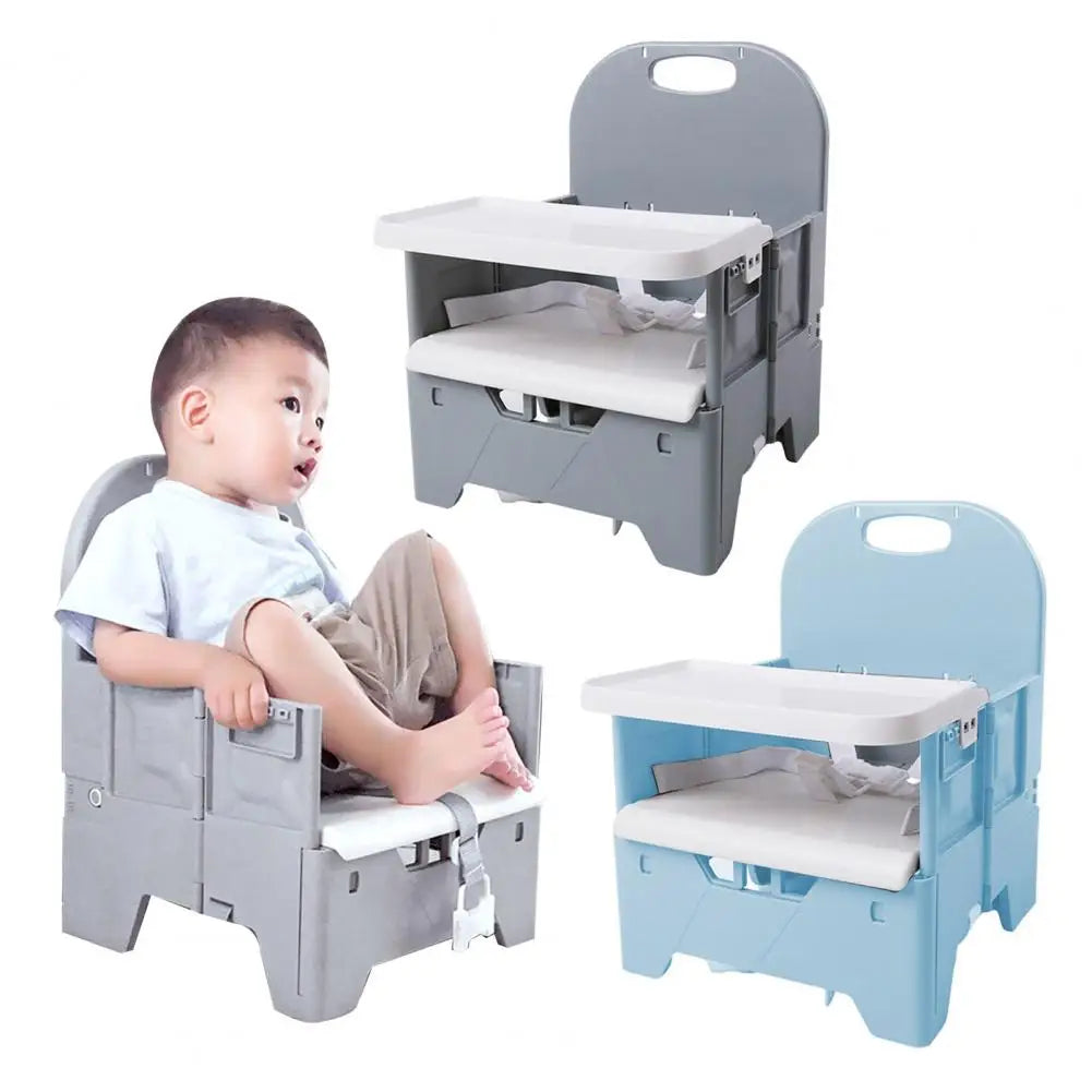 Foldable Baby High Chair Adjustable Waterproof Baby High Chair with Foldable Design Harness for Dining Table Kitchen for Babies