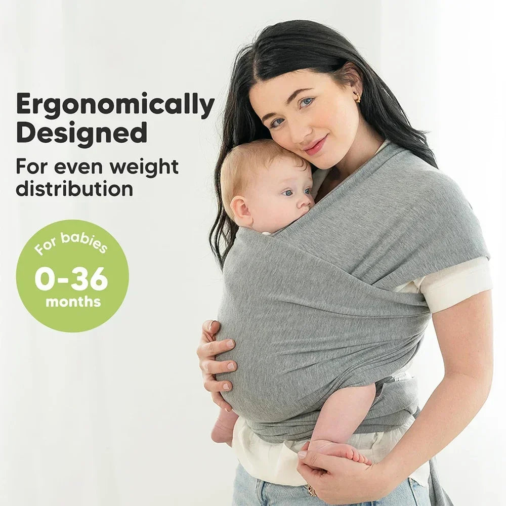 Baby Wrap Carrier Breathable Babies Sling Toddler Baby Blanket Easy To Wear Lightweight Hand Free Infant Carrier Bag for Newborn