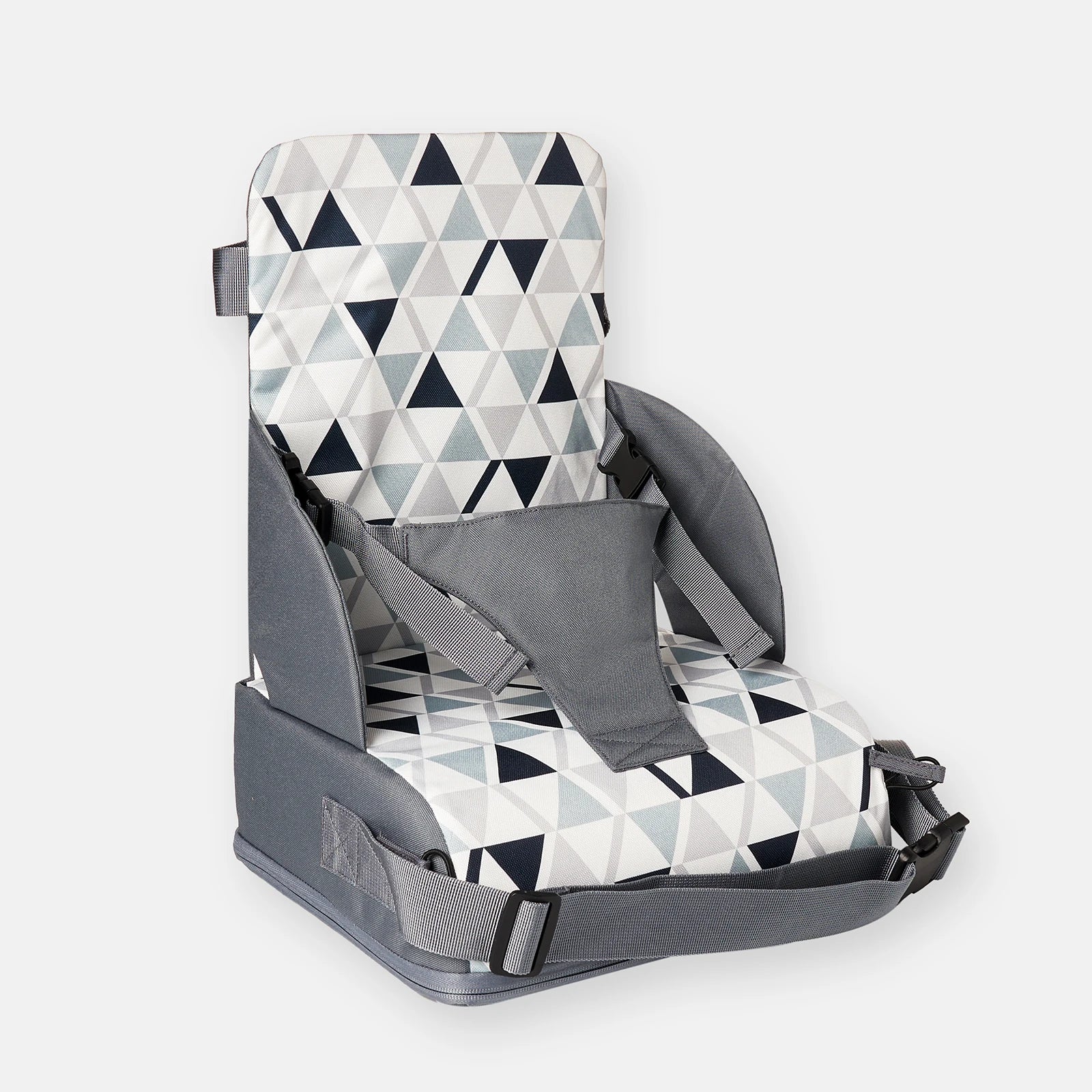 Baby Booster Seat Travel Booster Seat for Kitchen Chair PU Washable Straps Safety Buckle Portable Travel Toddler Booster Seat