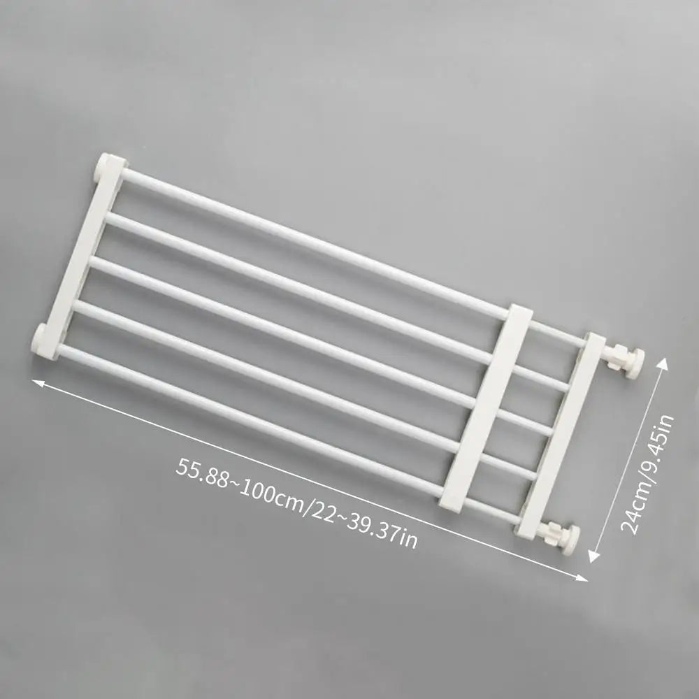 Metal Pet Gates Portable Fence Retractable Extra Wide Baby Gate Safety Fence Dog Gate For Hall Doorways Stairs