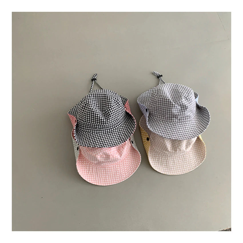 Personalized Candy Color Reversible Spring Autumn Baby Hat Boy Girl Cotton Kid Sun Hat Outdoor Summer Child Cap Custom Baby Name