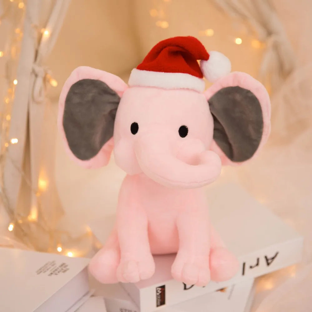 Elephant Plush Toys Kawaii Baby Toy Stuffed Animal Doll For Kids White Elephant Toys Cartoon For Girls Cute Toys For Wedding