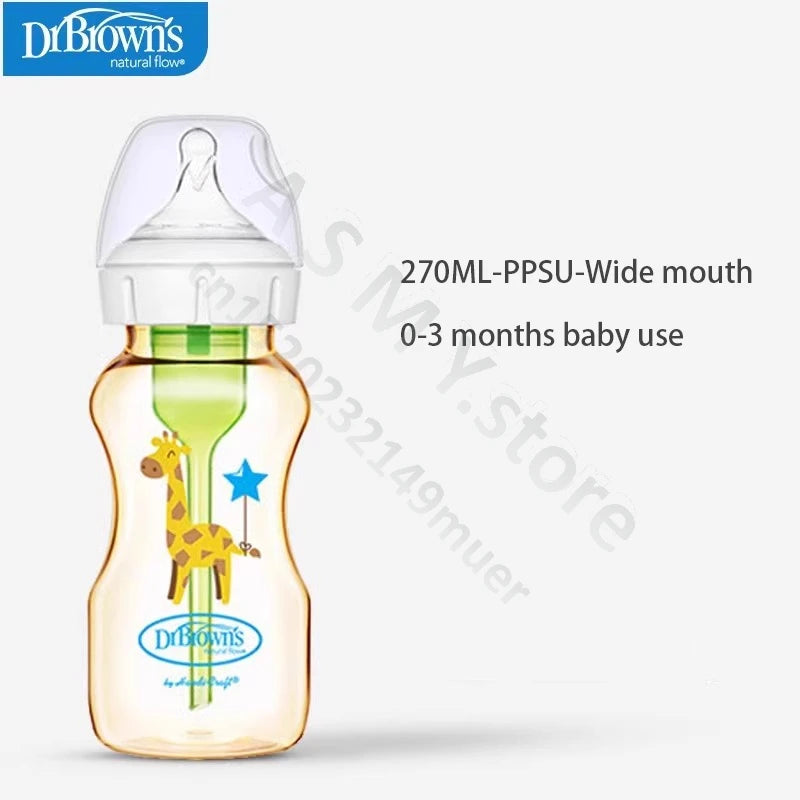 Dr. Brown's newborn PPSU / anti-colic / wide mouth / baby bottle / anti-drop 150ML，270ML baby bottle
