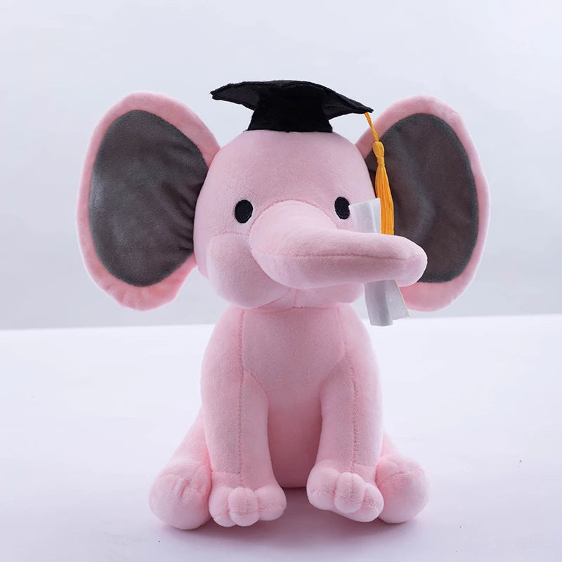 Elephant Plush Toys Kawaii Baby Toy Stuffed Animal Doll For Kids White Elephant Toys Cartoon For Girls Cute Toys For Wedding