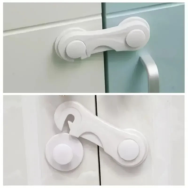 5Pcs Child Safety Locks for Drawers, Cabinets, Doors, Refrigerator, Anti-Open Buckle
