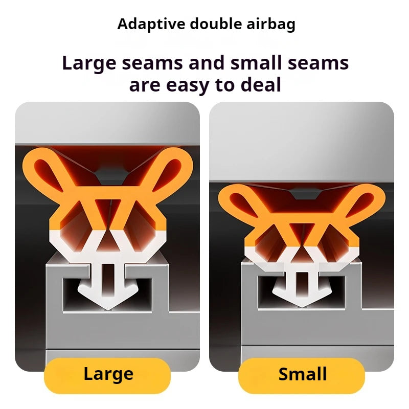 4M Plastic Steel Window Sealing Strip Flexible TPE Window Gap Insulation Weatherstrip Bilateral Windproof Dustproof Strip