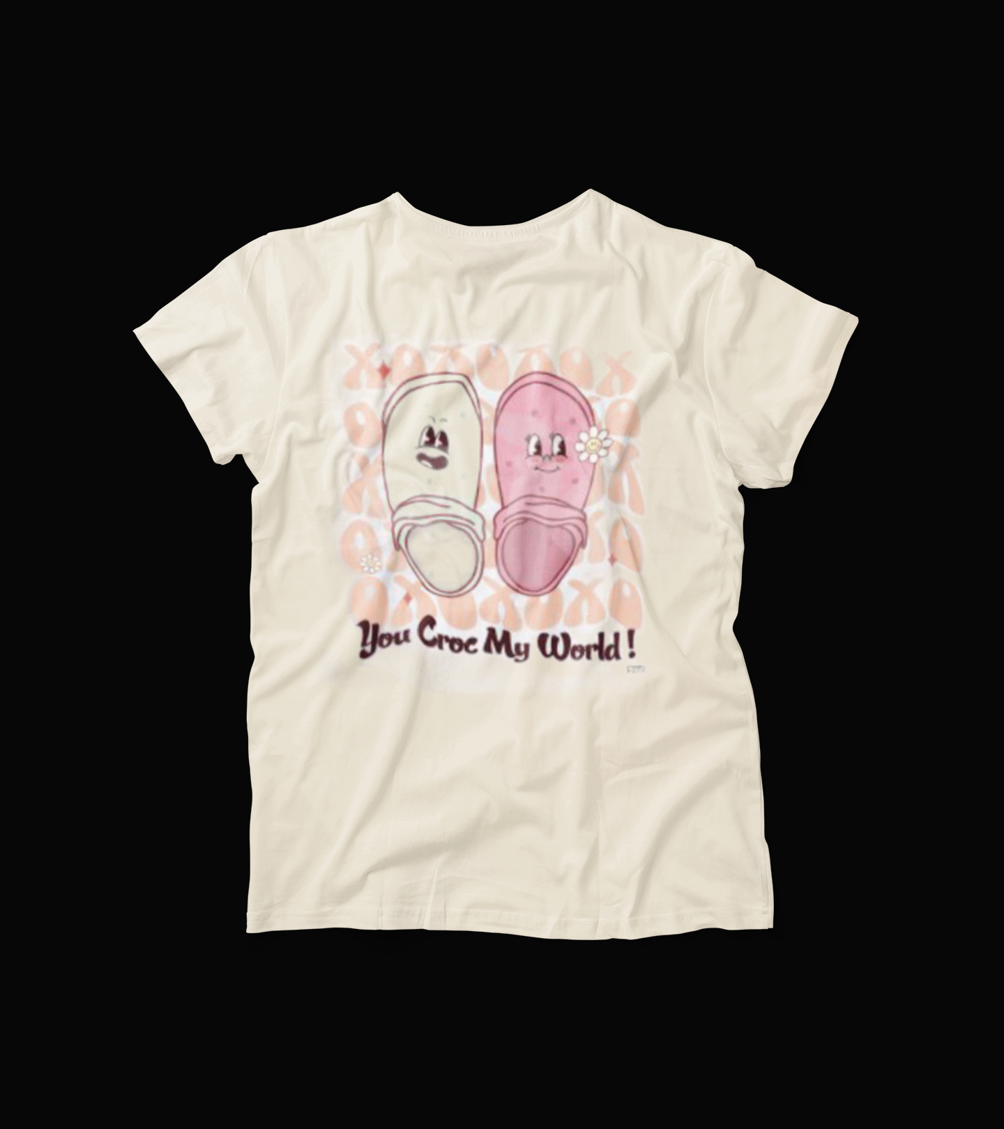 You Croc My World T-Shirt – Funny Couple Croc Shoe Graphic Tee – Cute Love Pun Valentine Shirt – Casual Gift Tee