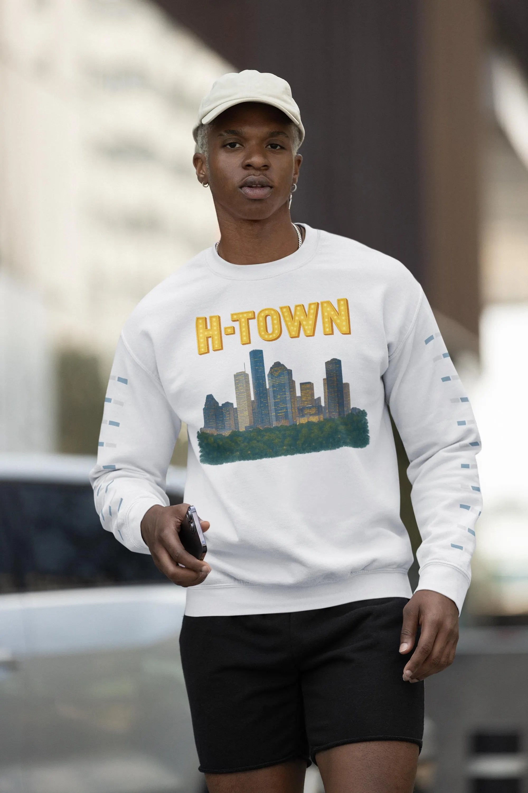 H-TOWN Houston Skyline Vibrant City Design T Shirt/Hoodie/Sweatshirt