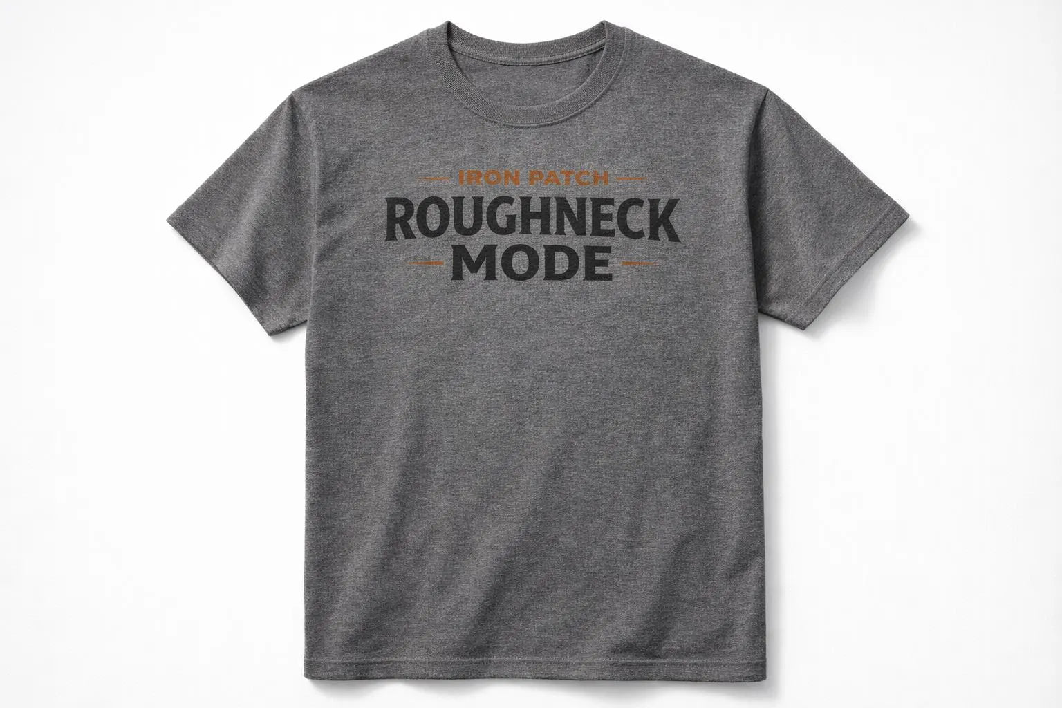 Roughneck Certified Oilfield Work Tee – Iron Patch Co Heavy Duty Shirt