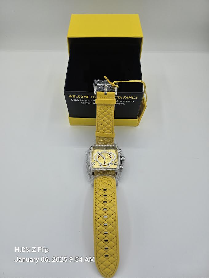 Invicta S1 Rally Swiss Ronda Z60 FE Caliber Men's Watch - 48mm, Yellow